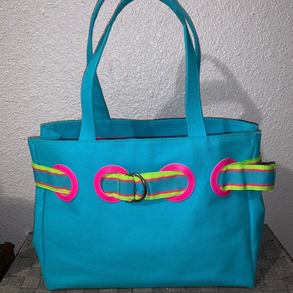 Ralph Lauren Vibrant Neon Tote Bag